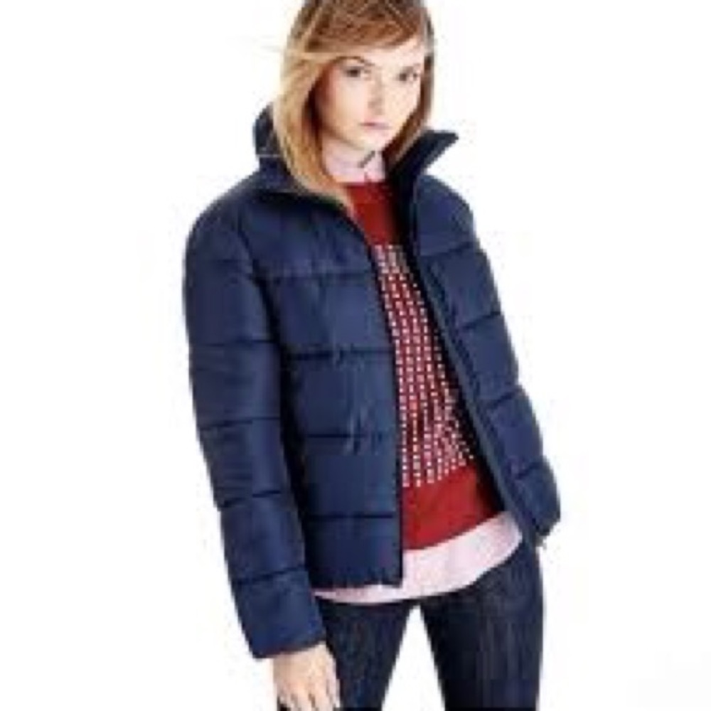 Navy Light Puffer Jacket